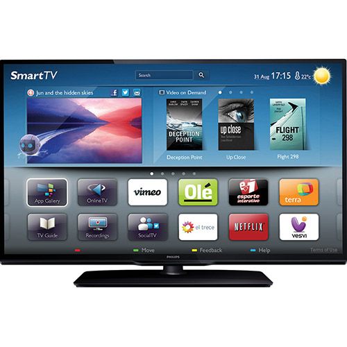 SmartTV LED 32" Philips 32PFL3518 Full HD Entradas HDMI / US