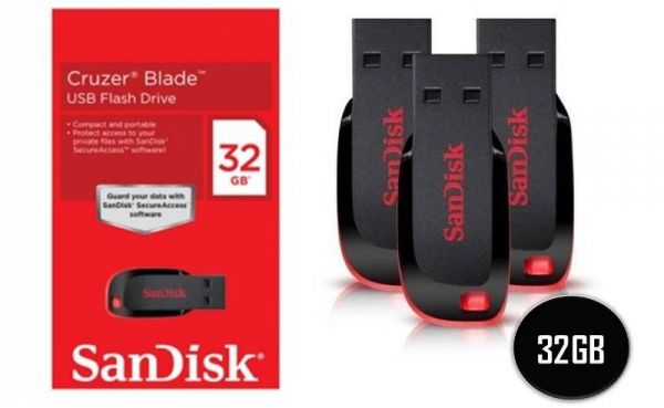Pen Drive Sandisk 32gb Embalagem Lacrado 100% Original